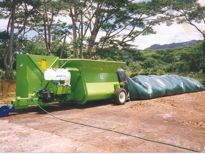 CT5 compost bagger, 5ft diameter bags