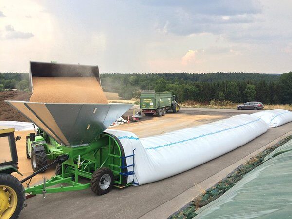 Sealed grain storage with zero waste