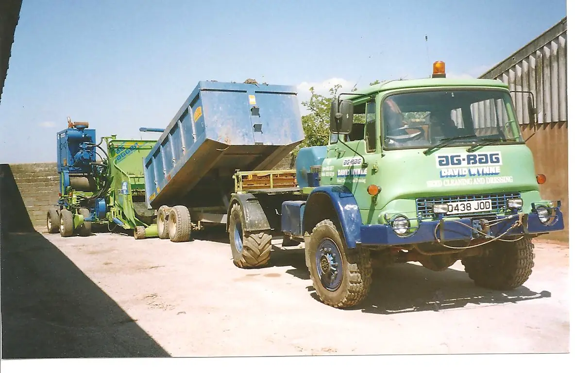 AgBag machine operating in the 1980s