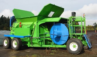 CT10 compost bagger, 10ft diameter bags