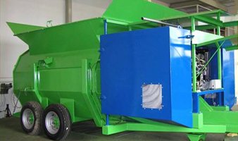 CT8 compost bagger, 8ft diameter bags